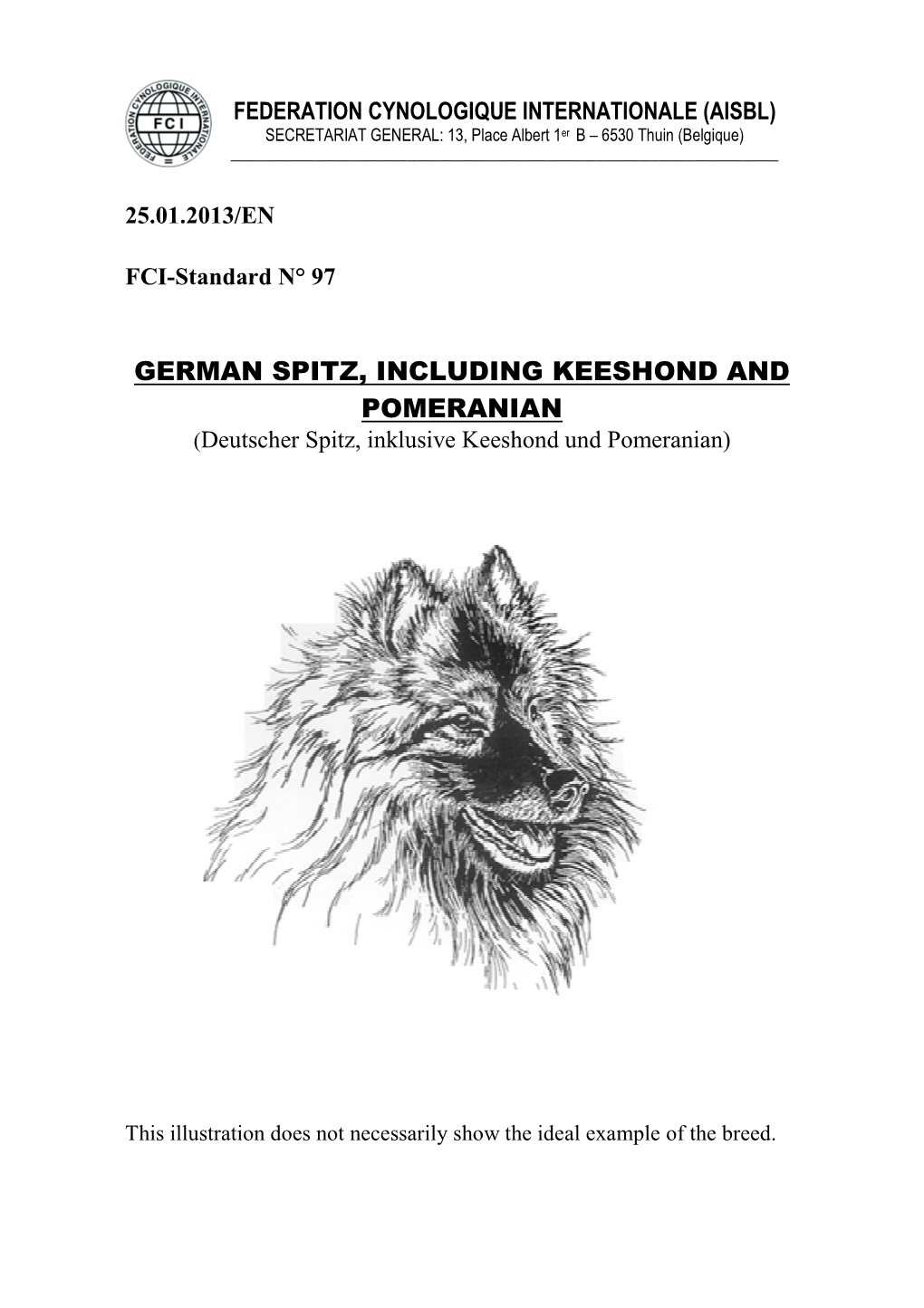 GERMAN SPITZ, INCLUDING KEESHOND and POMERANIAN (Deutscher Spitz, Inklusive Keeshond Und Pomeranian)