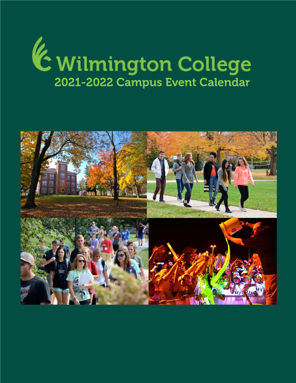 Student Events Calendar 2021-22