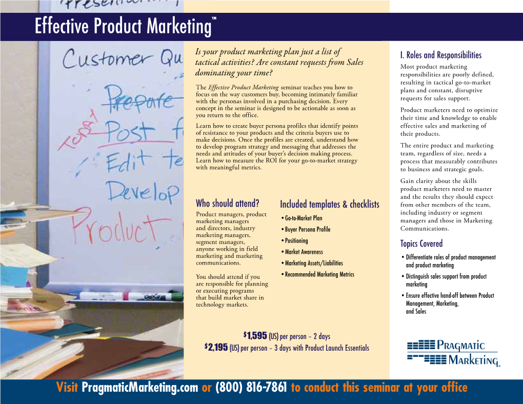 Effective Pro Effective Product Marketing™
