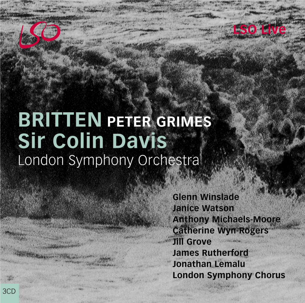 BRITTEN PETER GRIMES Sir Colin Davis