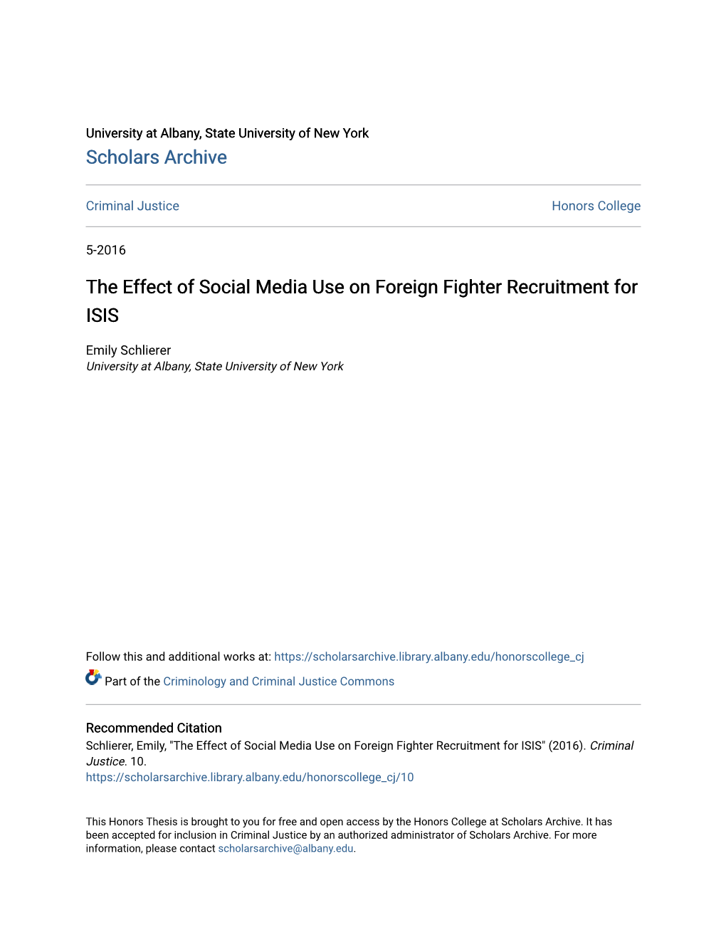 The Effect of Social Media Use on Foreign Fighter Recruitment for ISIS
