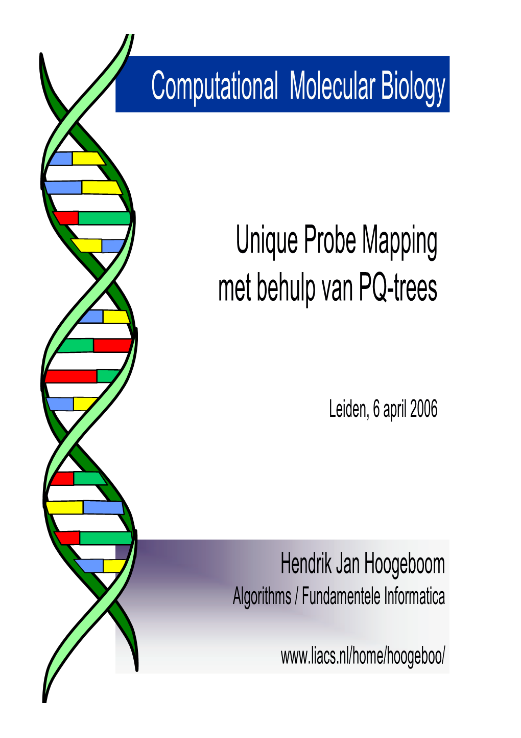 Unique Probe Mapping Met Behulp Van PQ-Trees