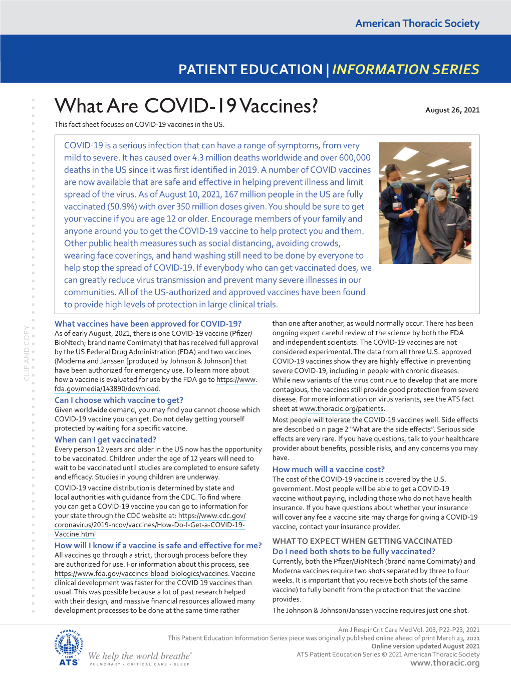 Patient Education: What Are COVID-19 Vaccines?