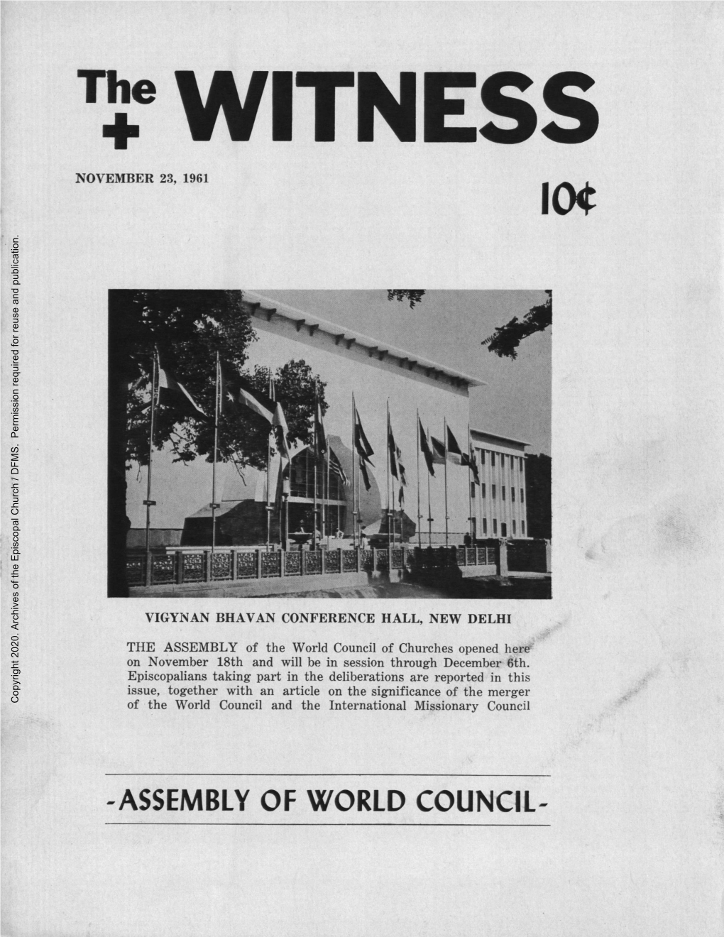 1961 the Witness, Vol. 46, No. 38