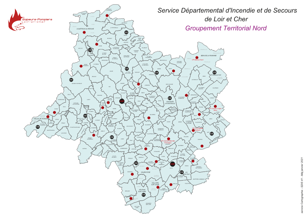 Carte Groupement Nord