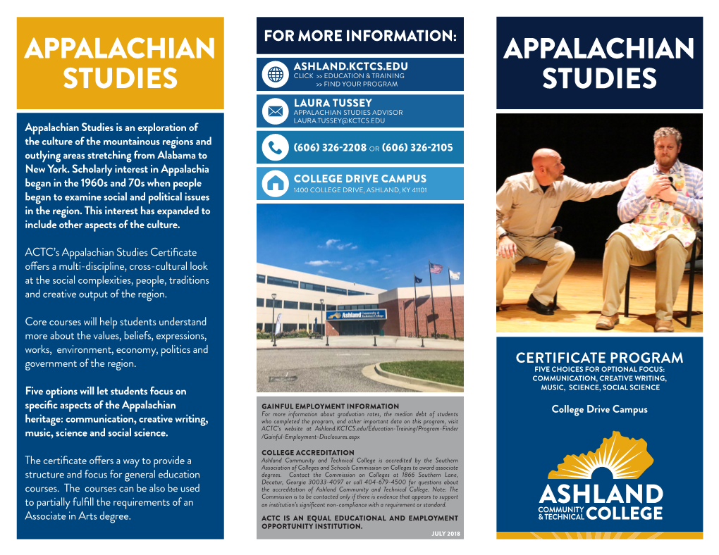 Appalachian Studies Brochure