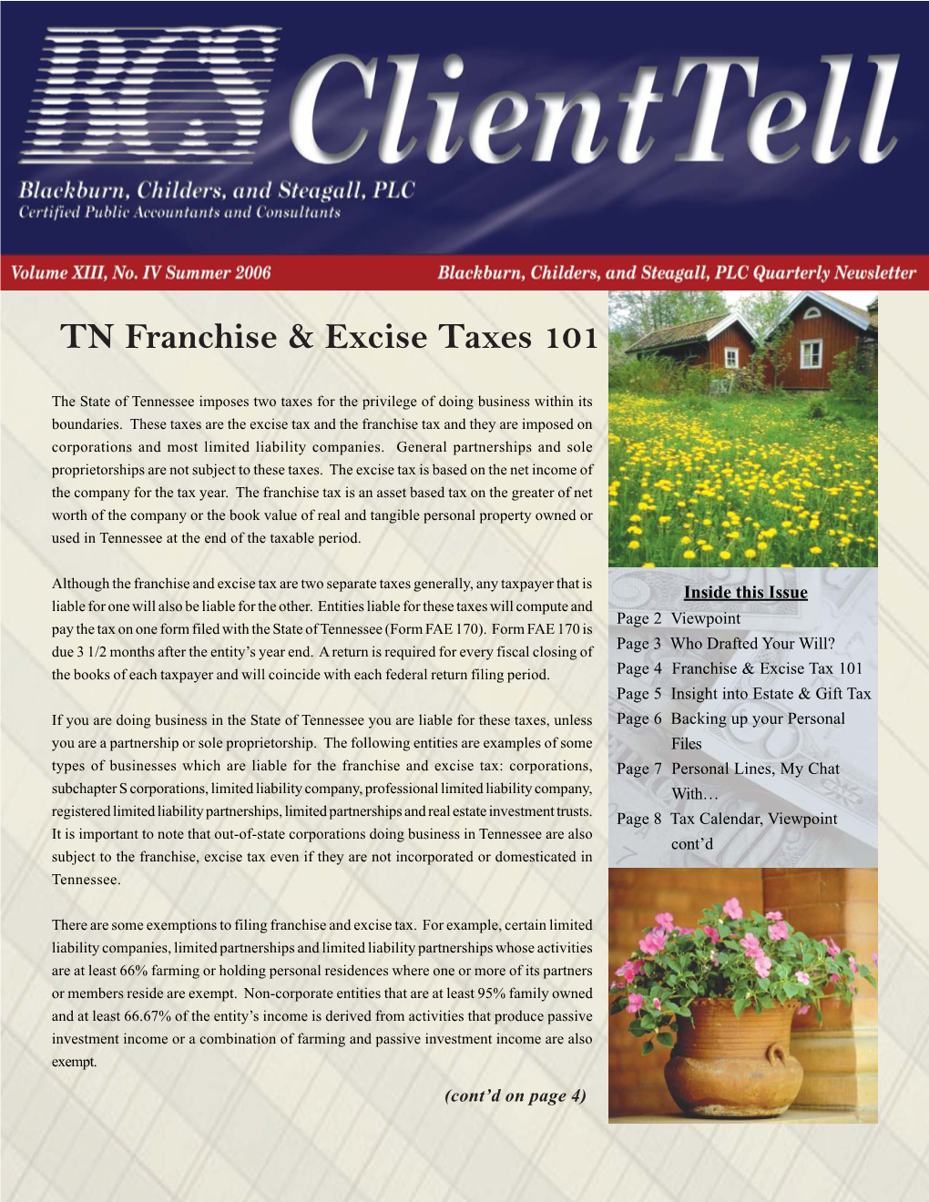 TN Franchise & Excise Taxes