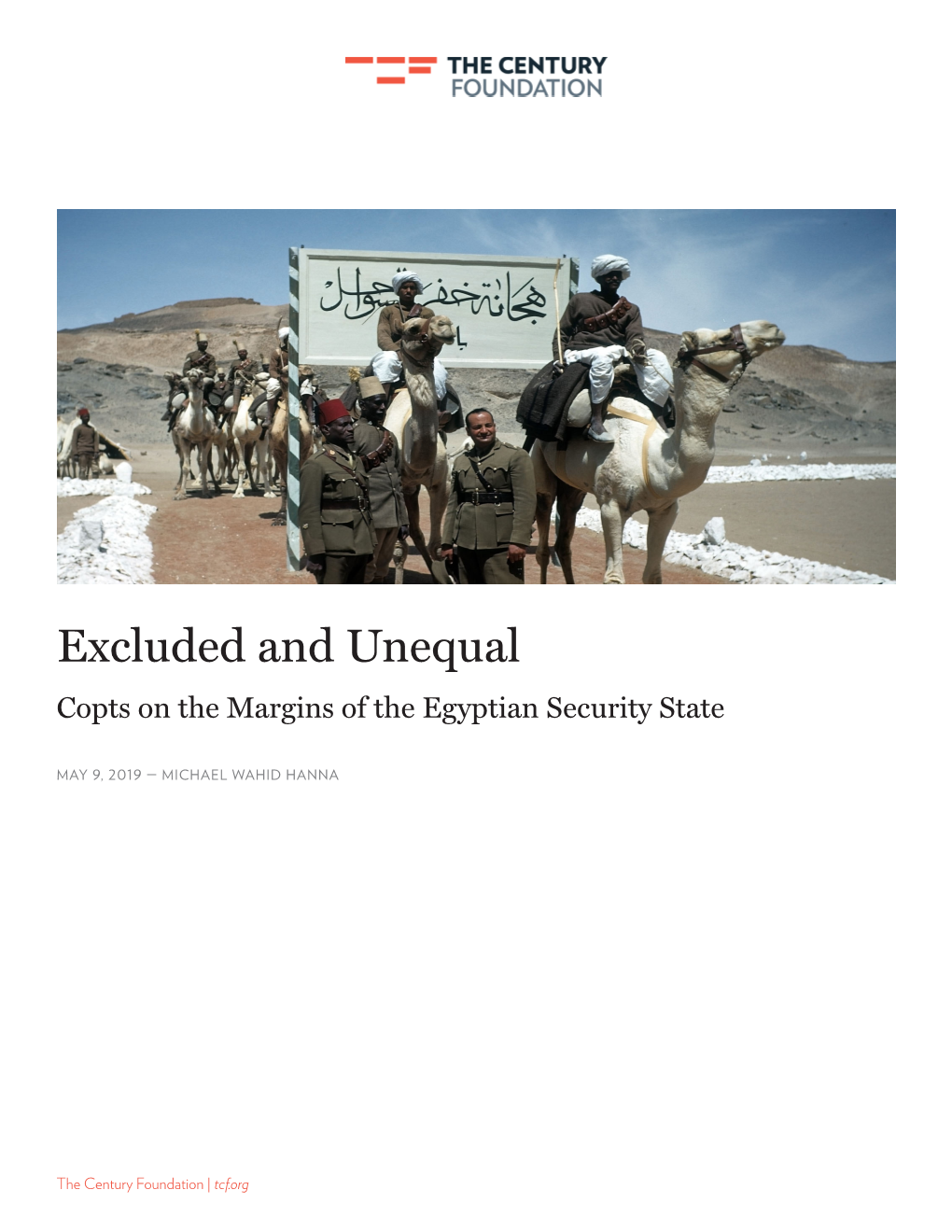 Excluded and Unequal Copts on the Margins of the Egyptian Security State