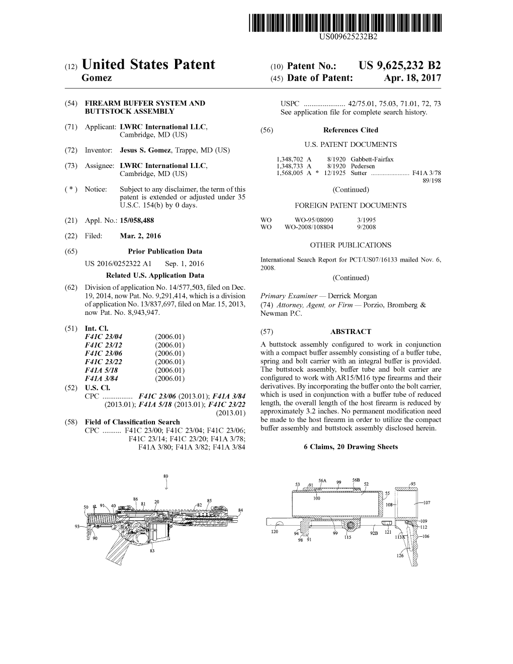 (12) United States Patent (10) Patent No.: US 9.625,232 B2 Gomez (45) Date of Patent: Apr