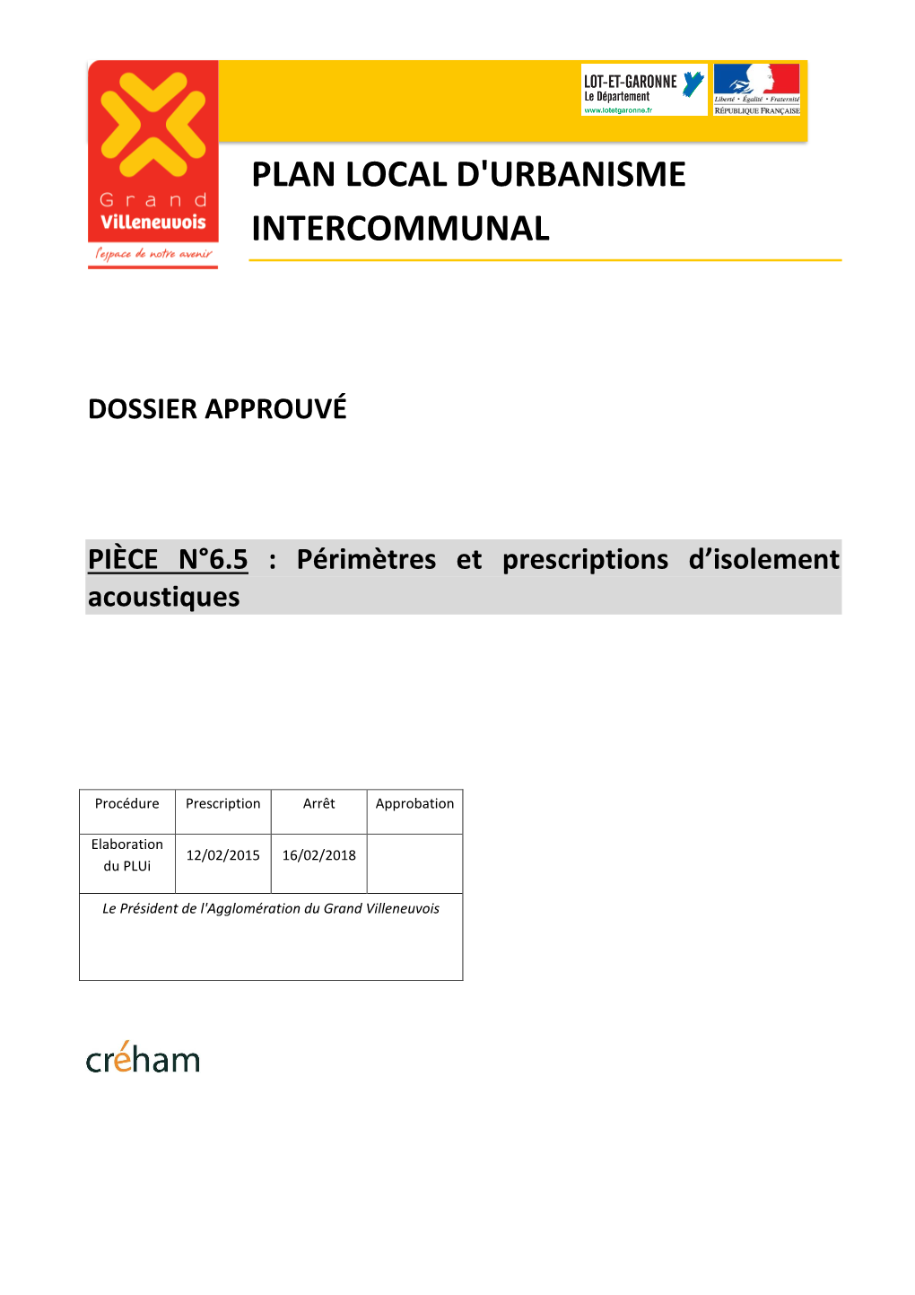 Périmètres Et Prescriptions D'isolement Acoustique