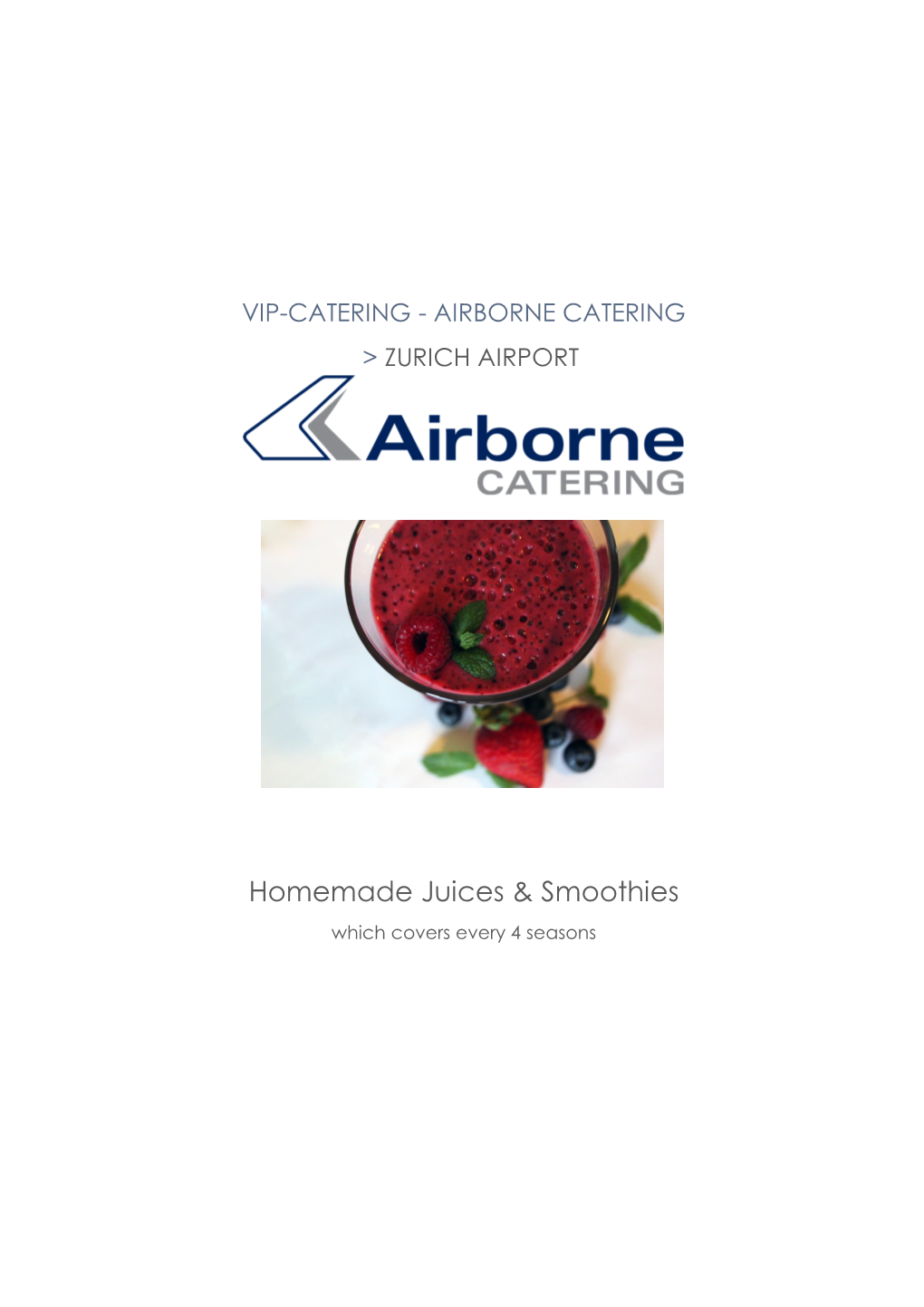 DOWNLOAD Catalogue with Juices & Smoothies