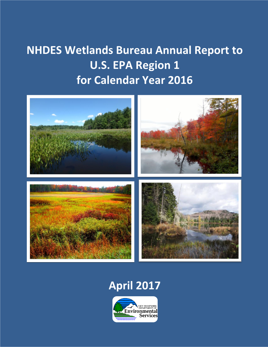 Wetlands Bureau Annual Report for Calendar Year 2016.Pdf