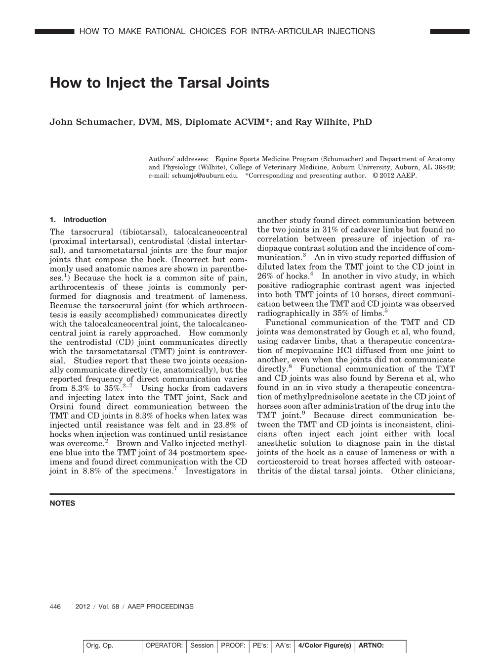 How to Inject the Tarsal Joints