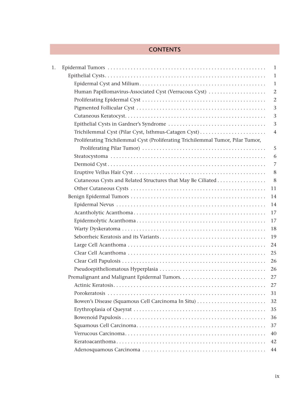 Table of Contents