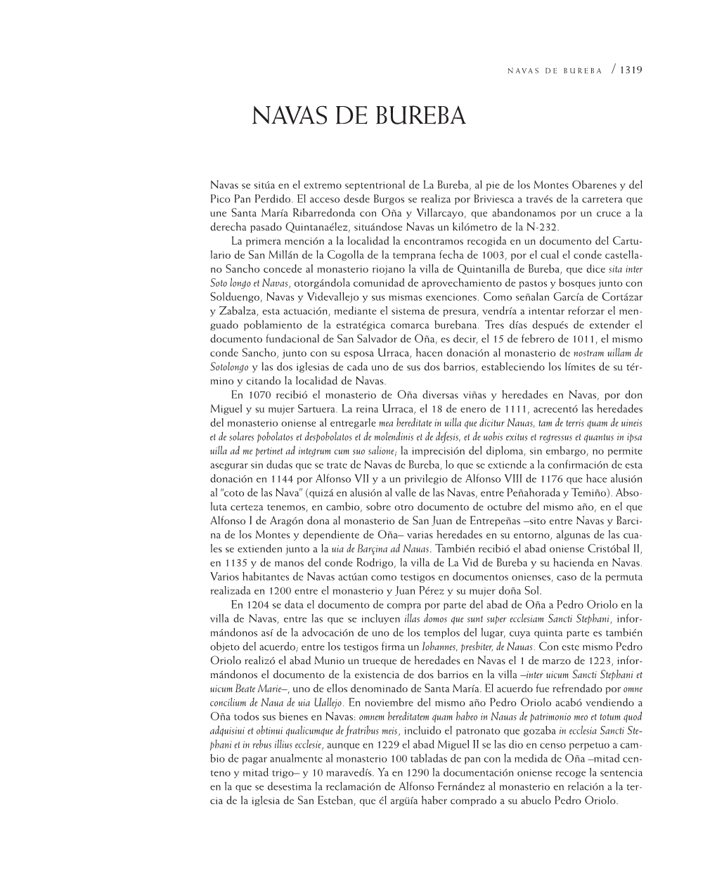 Navas De Bureba / 1319