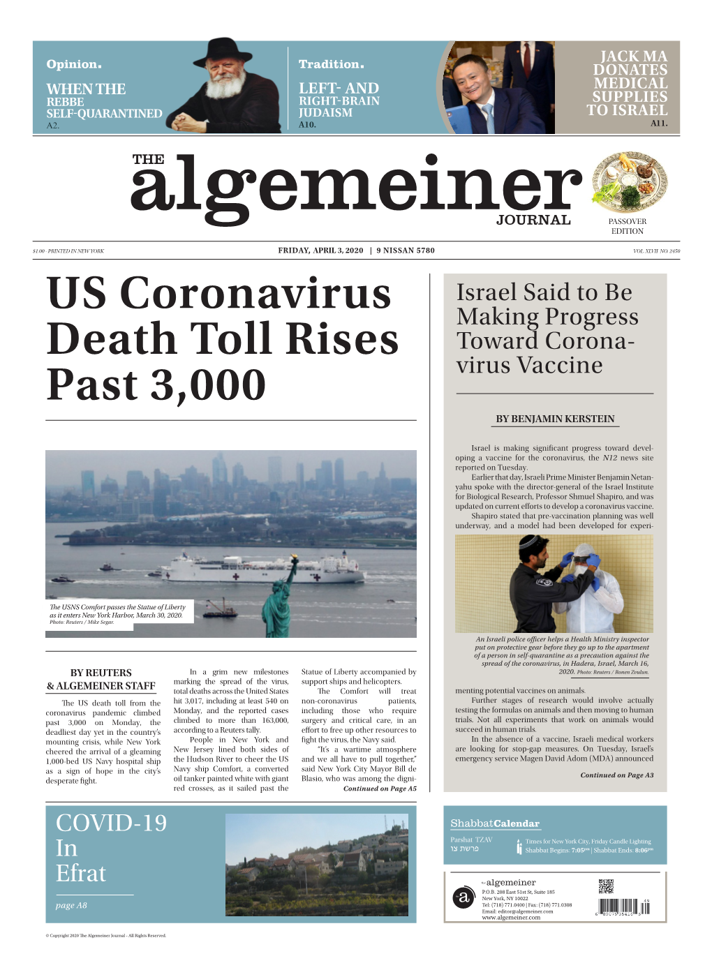 US Coronavirus Death Toll Rises Past 3,000
