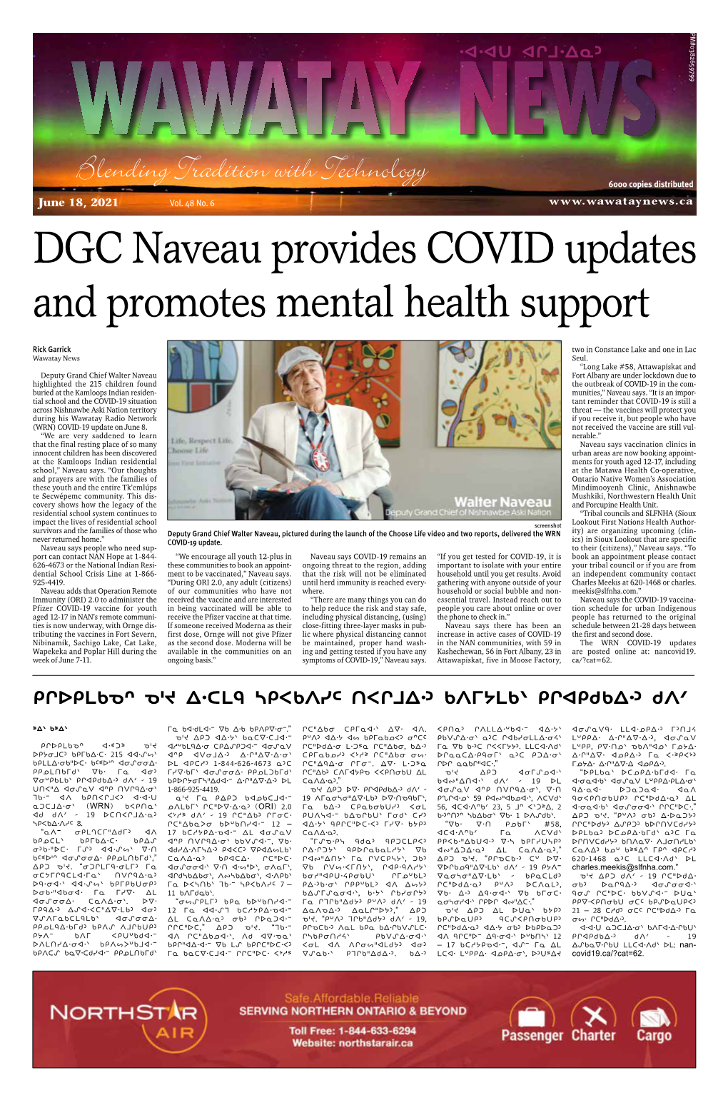 DGC Naveau Provides COVID Updates and Promotes Mental Health Support