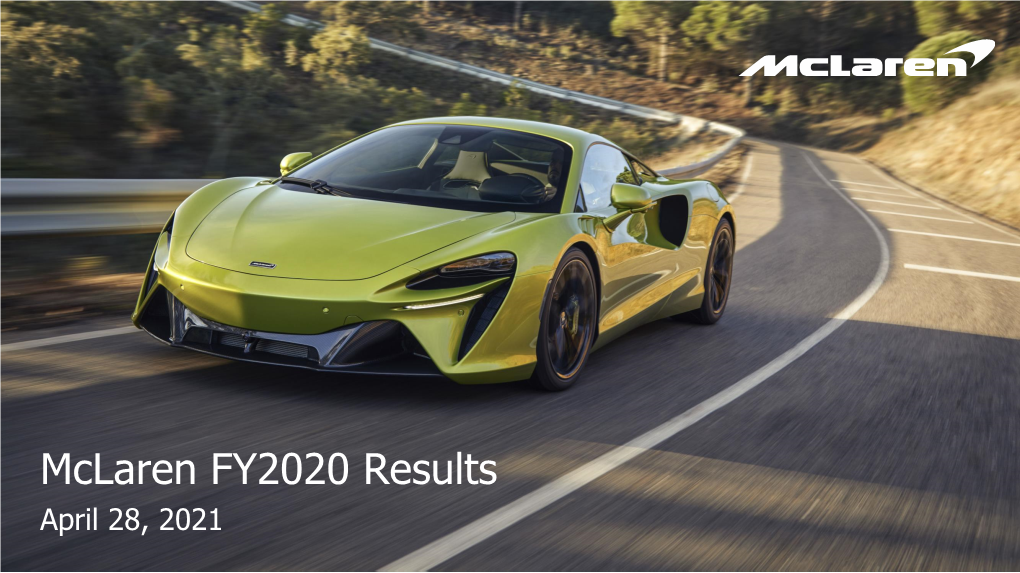 Mclaren FY2020 Results