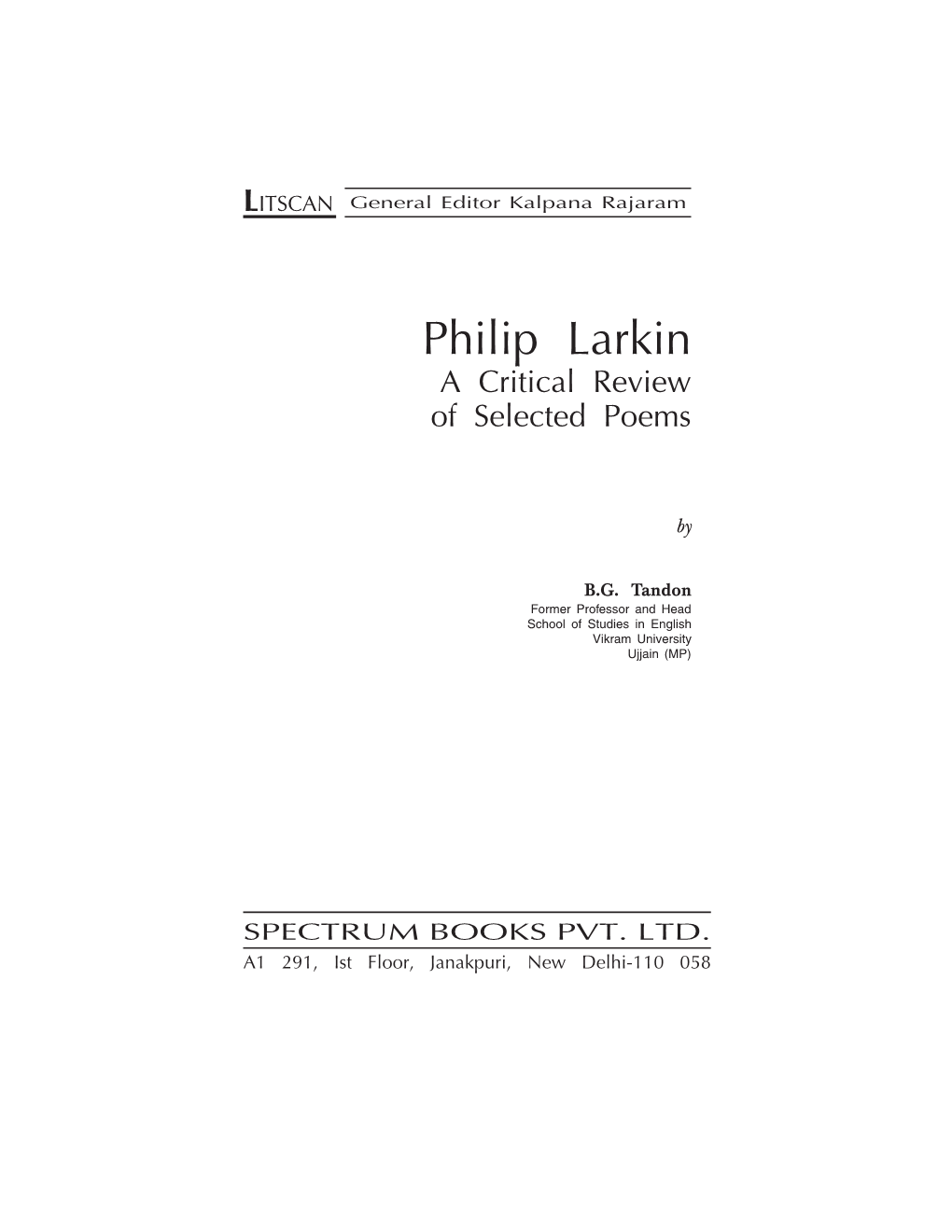 Philip Larkin.P65