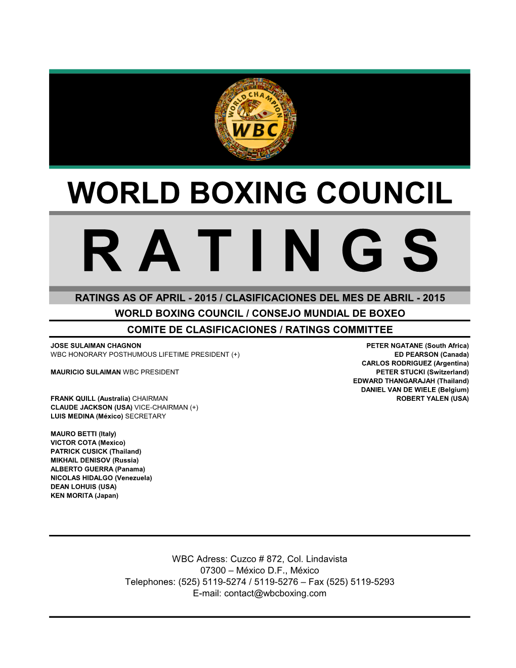 World Boxing Council