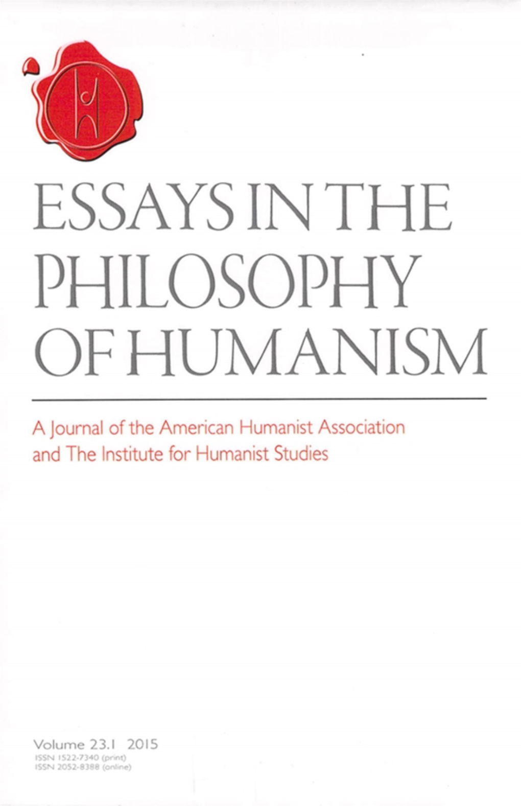 Essays in the Philosophy of Humanism
