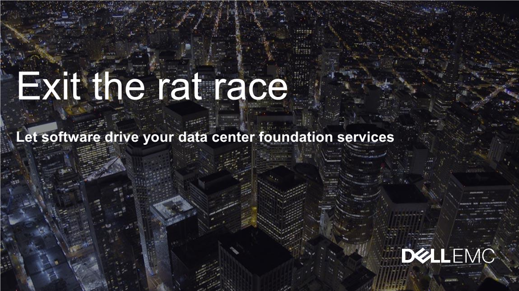 Let Software Drive Your Data Center Foundation Services