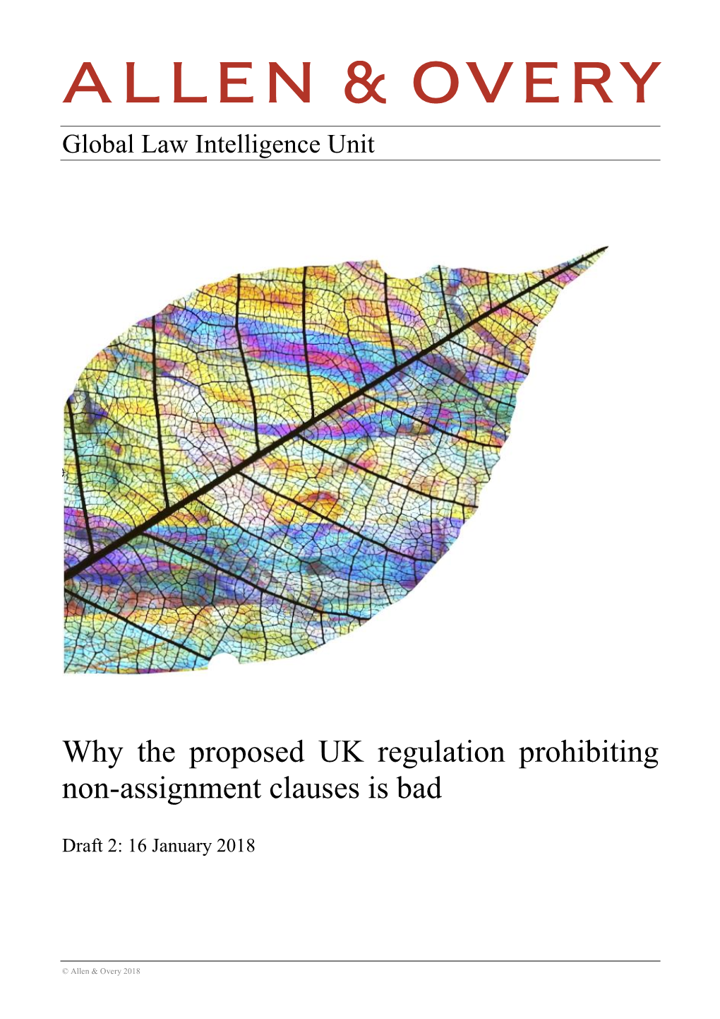 Why the Proposed UK Regulation Prohibiting Non-Assignment Clauses Is Bad