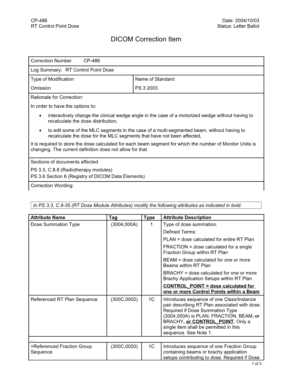 DICOM Correction Proposal Form s3