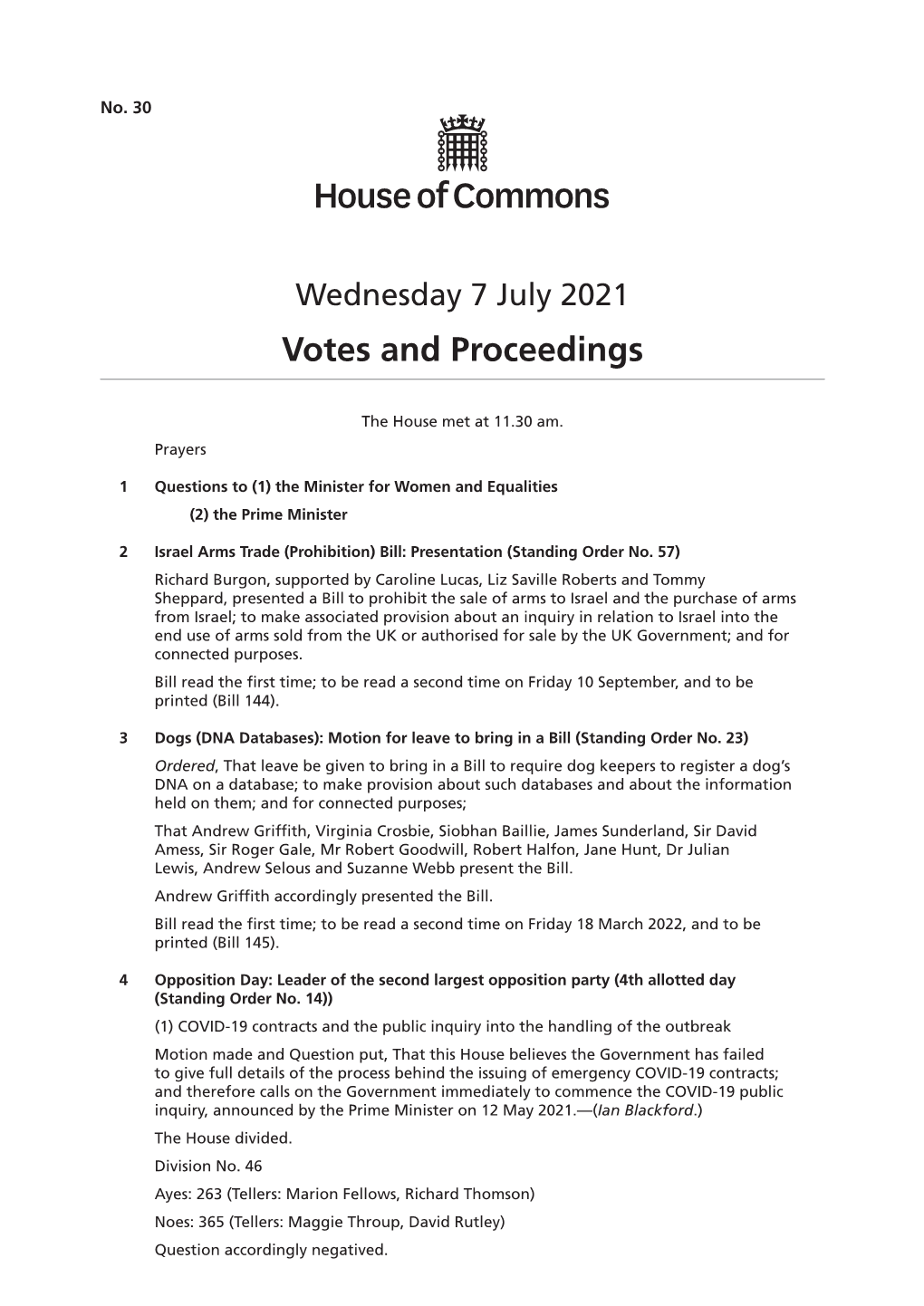 View Votes and Proceedings PDF File 0.03 MB