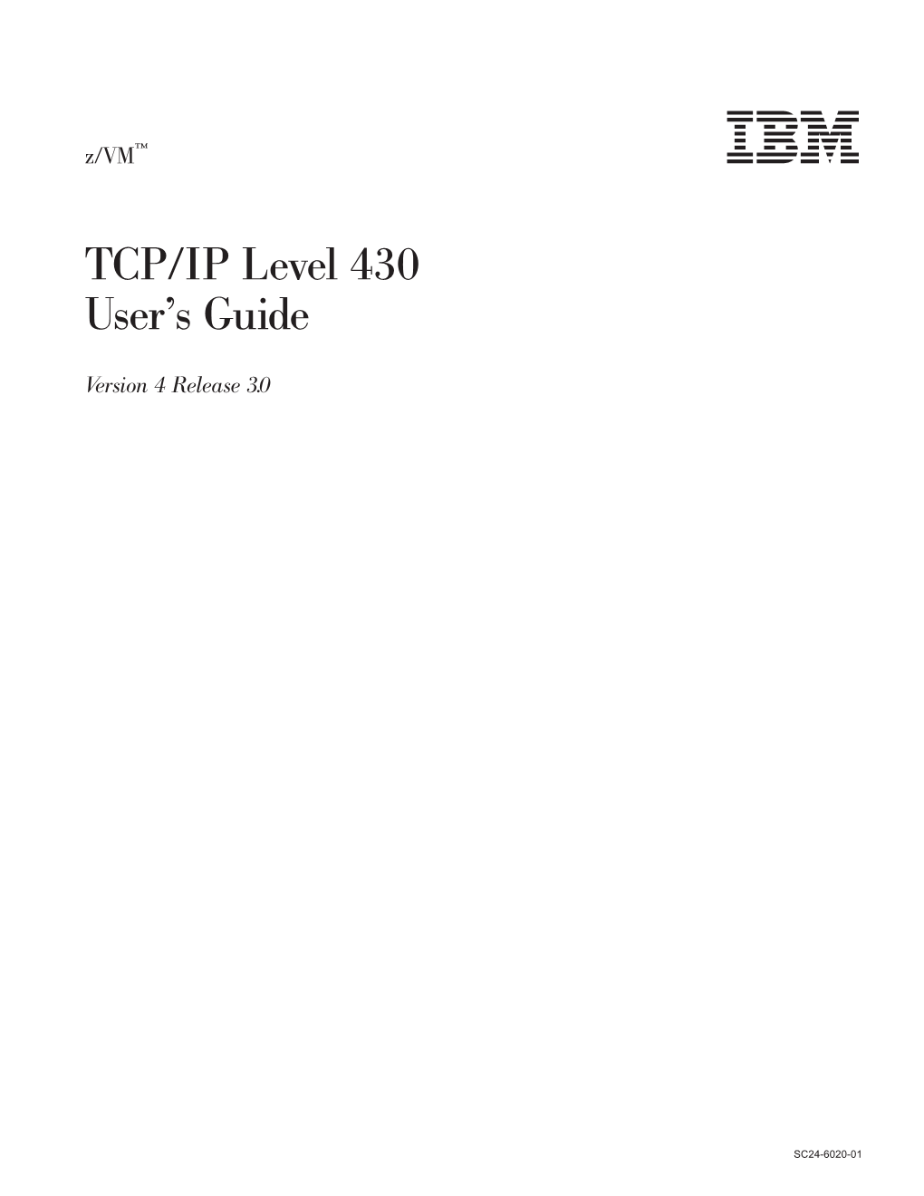 Z/VM: TCP/IP User's Guide