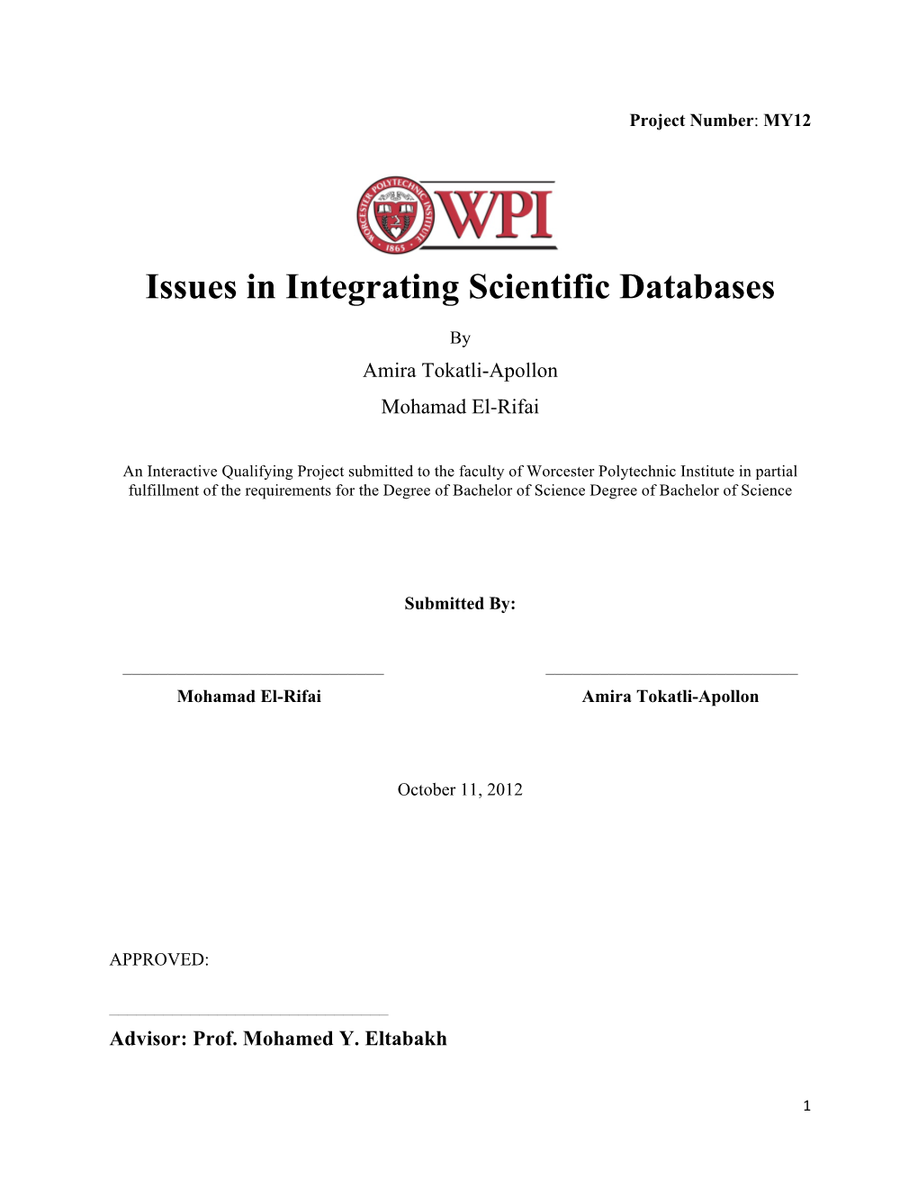 Issues in Integrating Scientific Databases