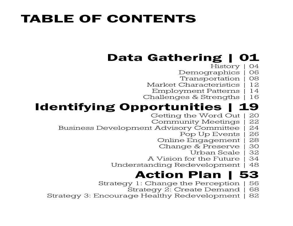 Table of Contents