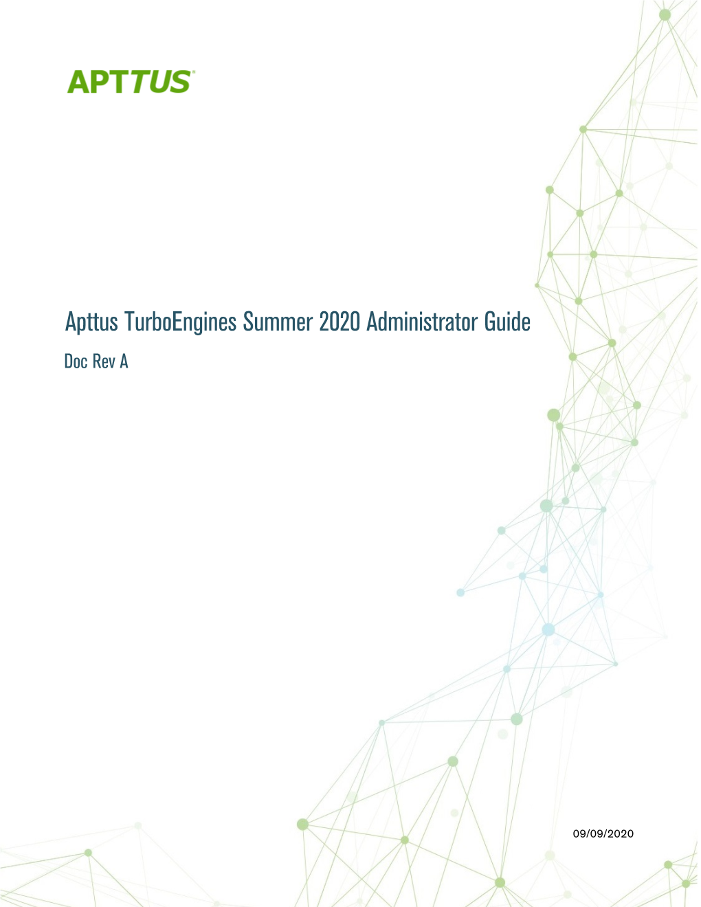 Apttus Turboengines Summer 2020 Administrator Guide Doc Rev A