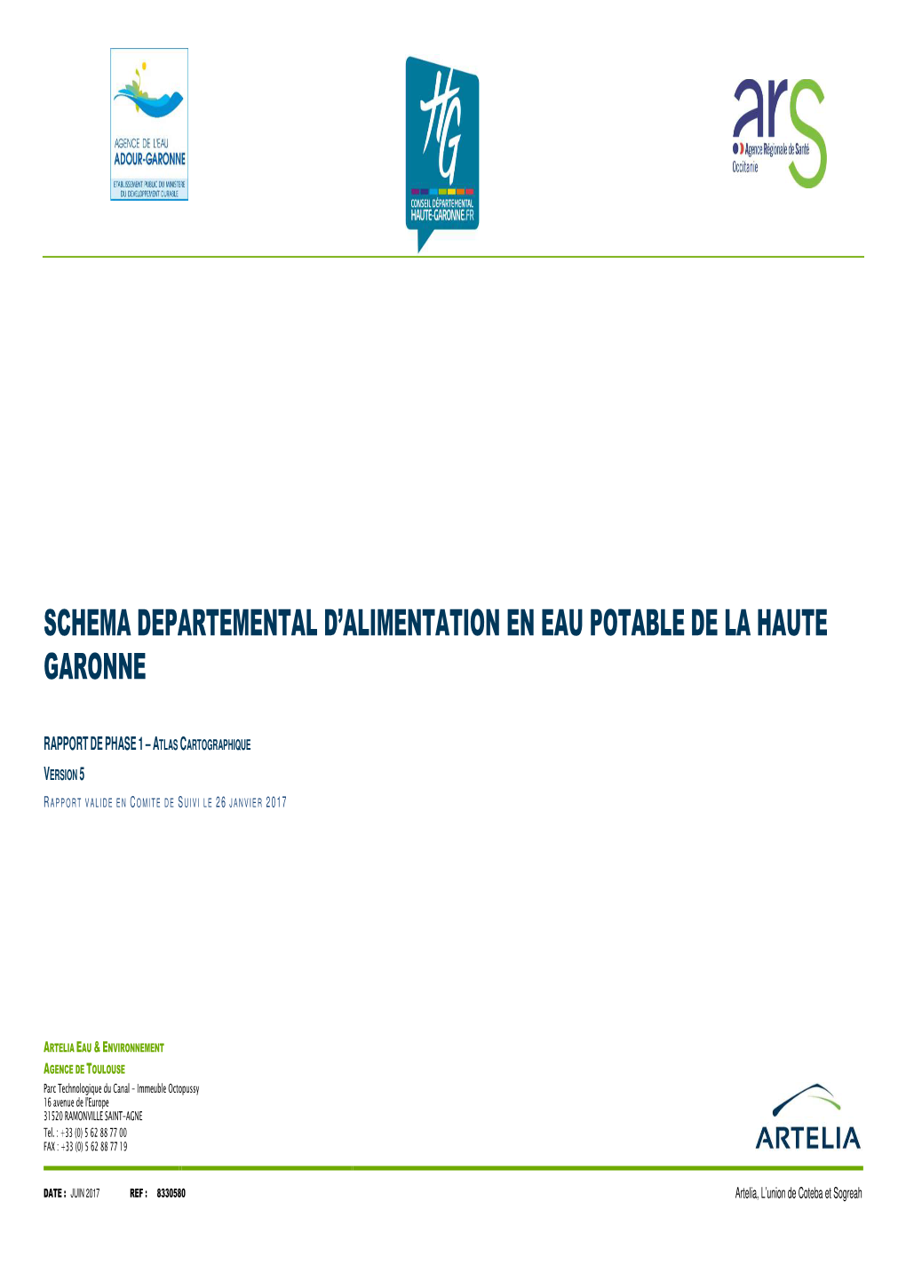 Schema Departemental D'alimentation En Eau Potable De La Haute Garonne