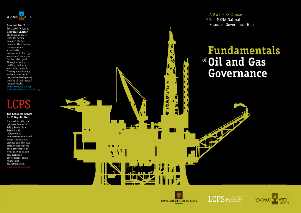 Fundamentals Oil and Gas Governance