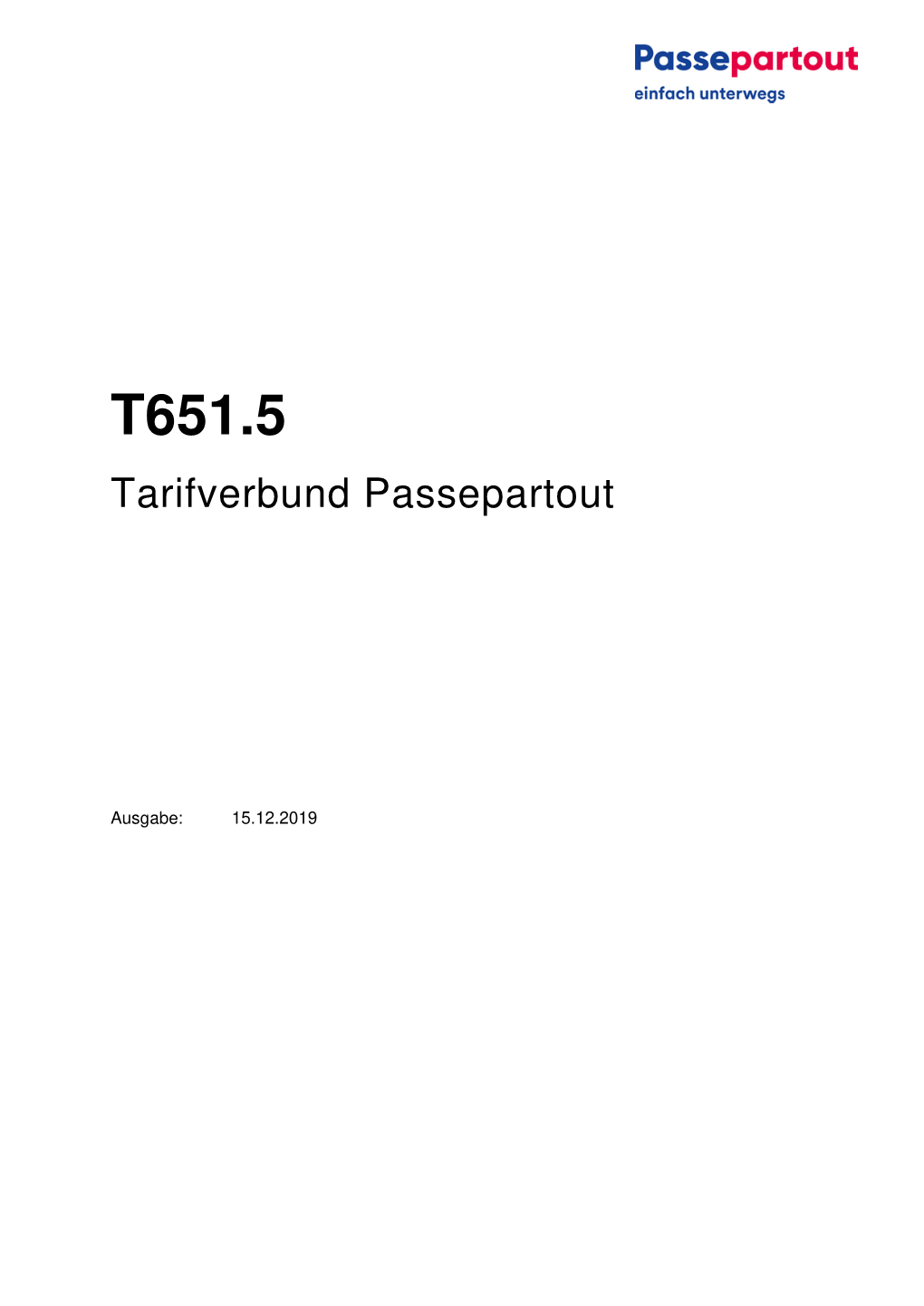 T651.5 Tarifverbund Passepartout Per 15.12.2019