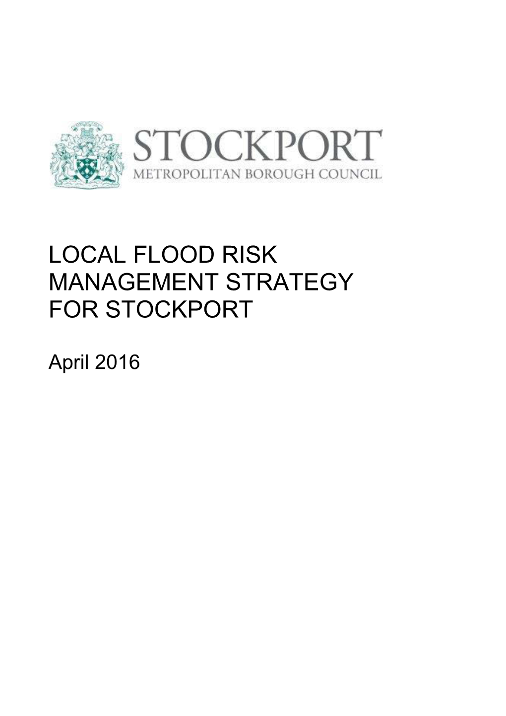 Local Flooding Risk Management Strategy