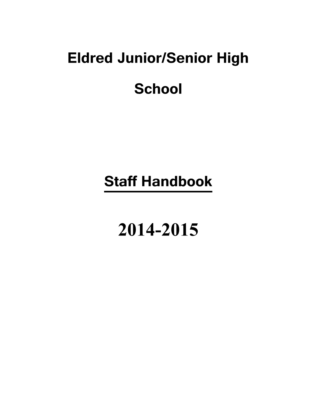 Eldred Junior/Senior High School