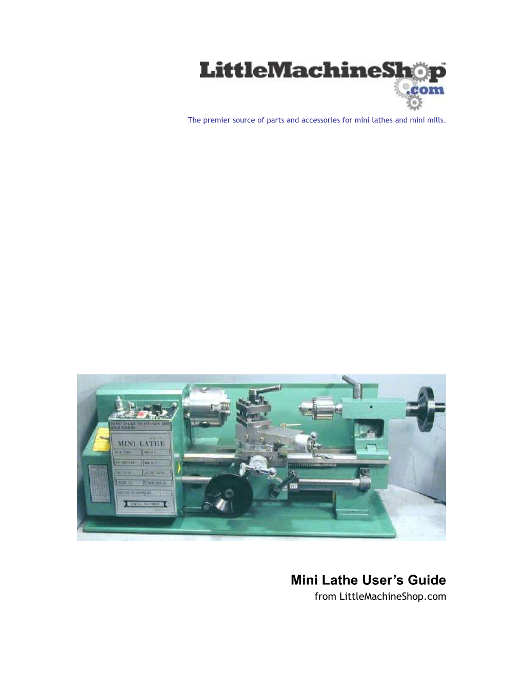 Mini Lathe User's Guide