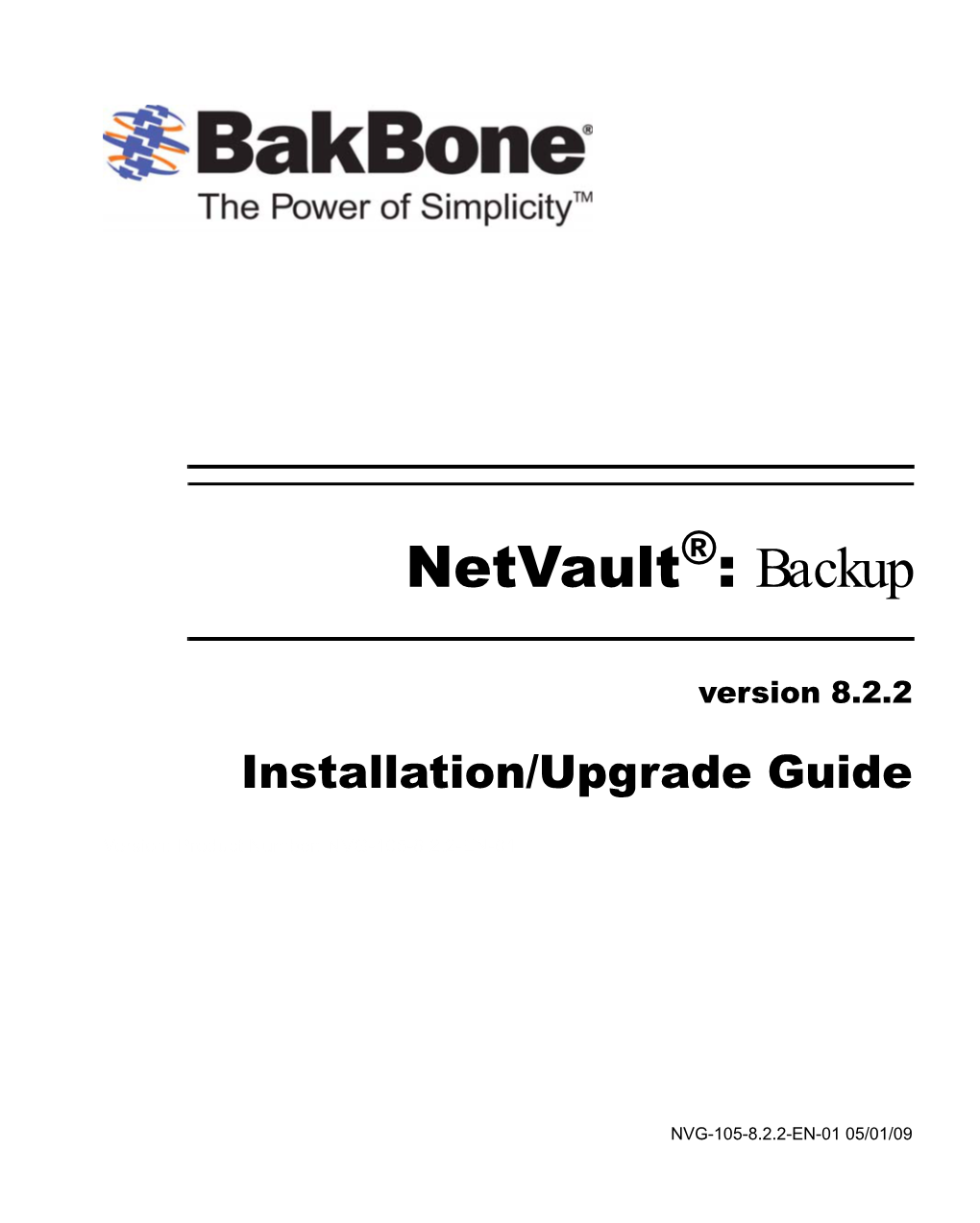 Netvault : Backup