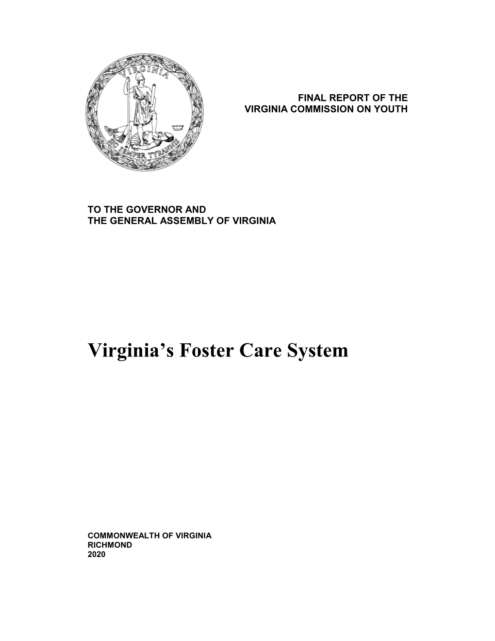 Virginia's Foster Care System