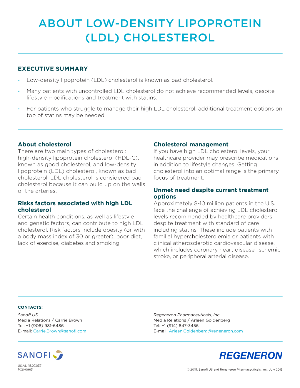 About Low-Density Lipoprotein (Ldl) Cholesterol