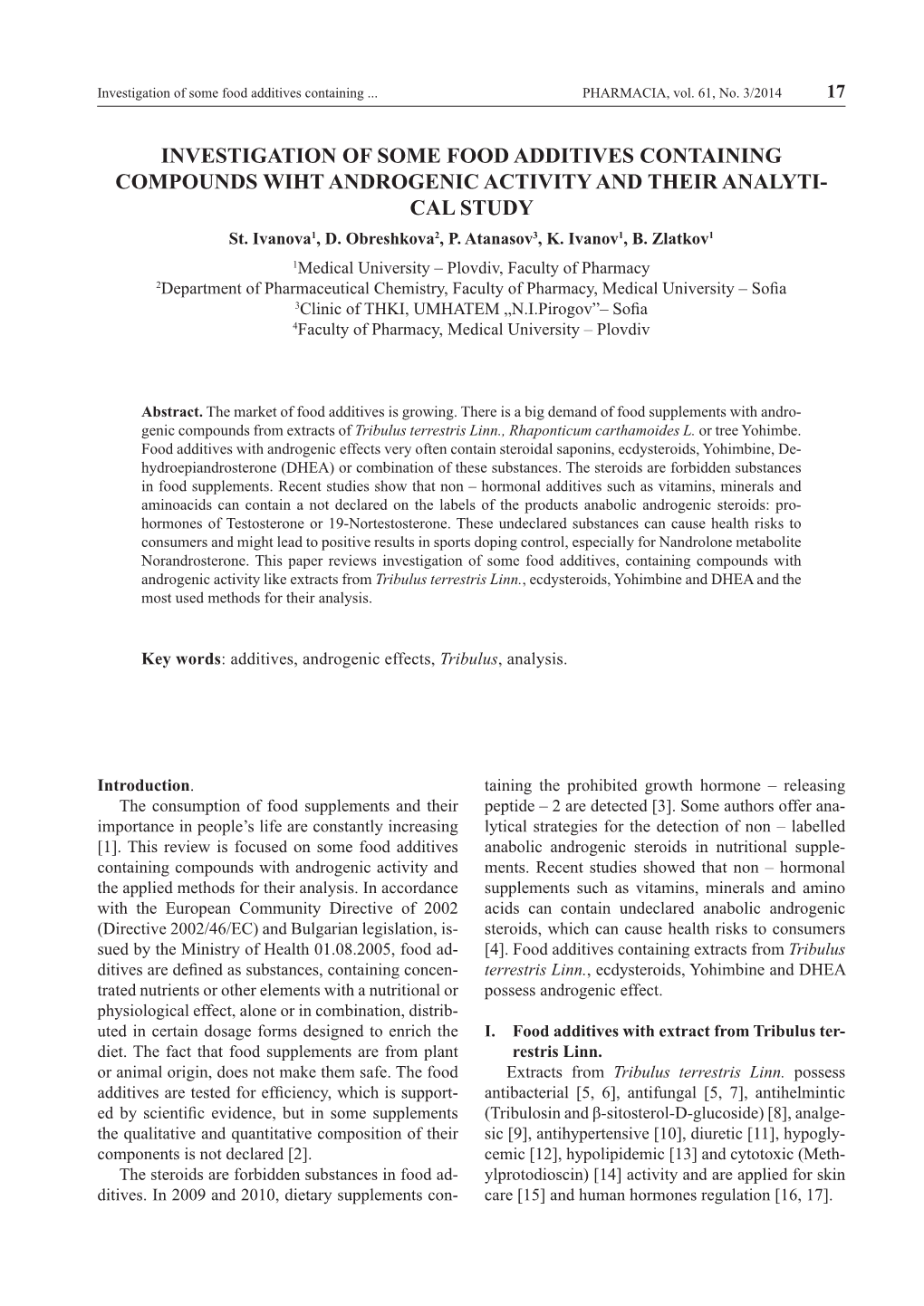 Investigation of Some Food Additives Containing