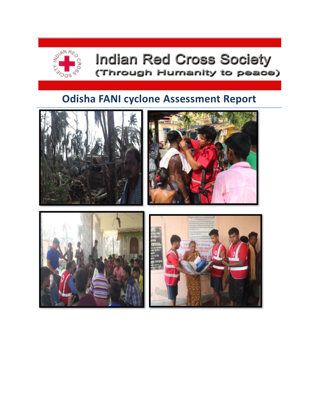 Odisha Assessment Report on Cyclone Fani