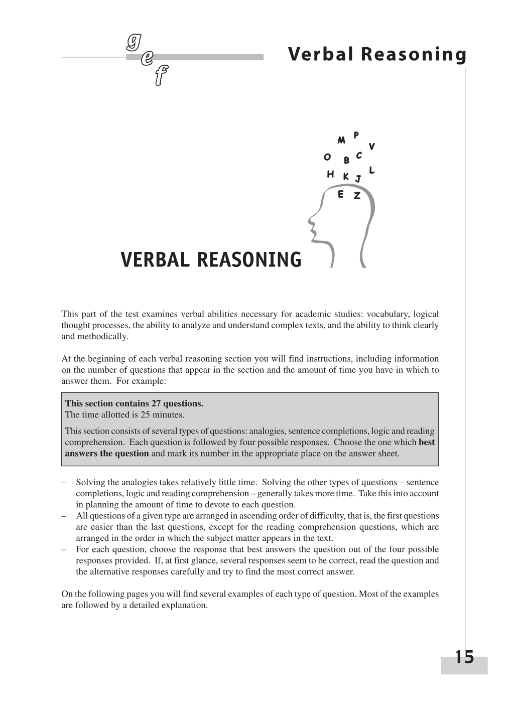 Verbal Reasoning F