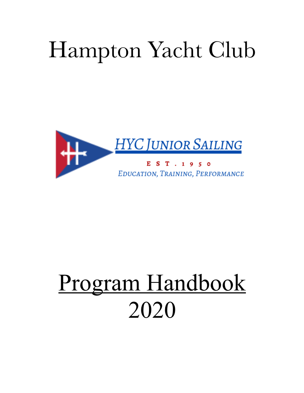Junior Handbook 2020