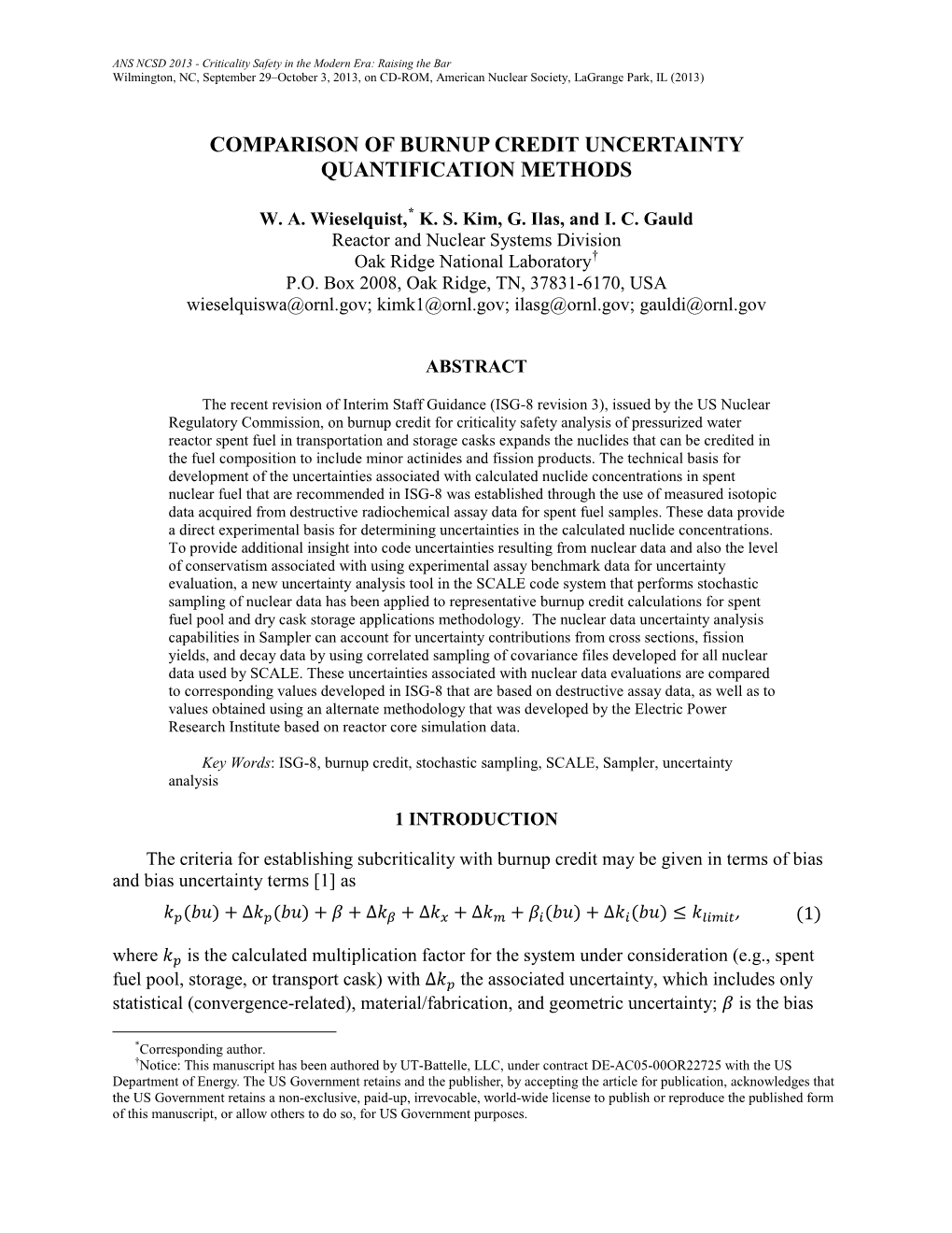 Comparison of Burnup Credit Uncertainty Quantification Methods