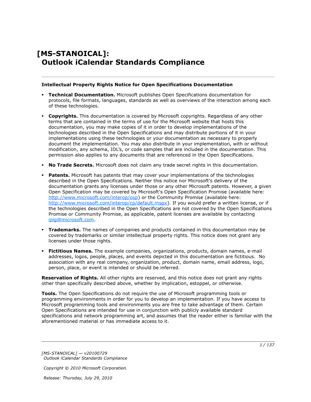 Intellectual Property Rights Notice for Open Specifications Documentation s94