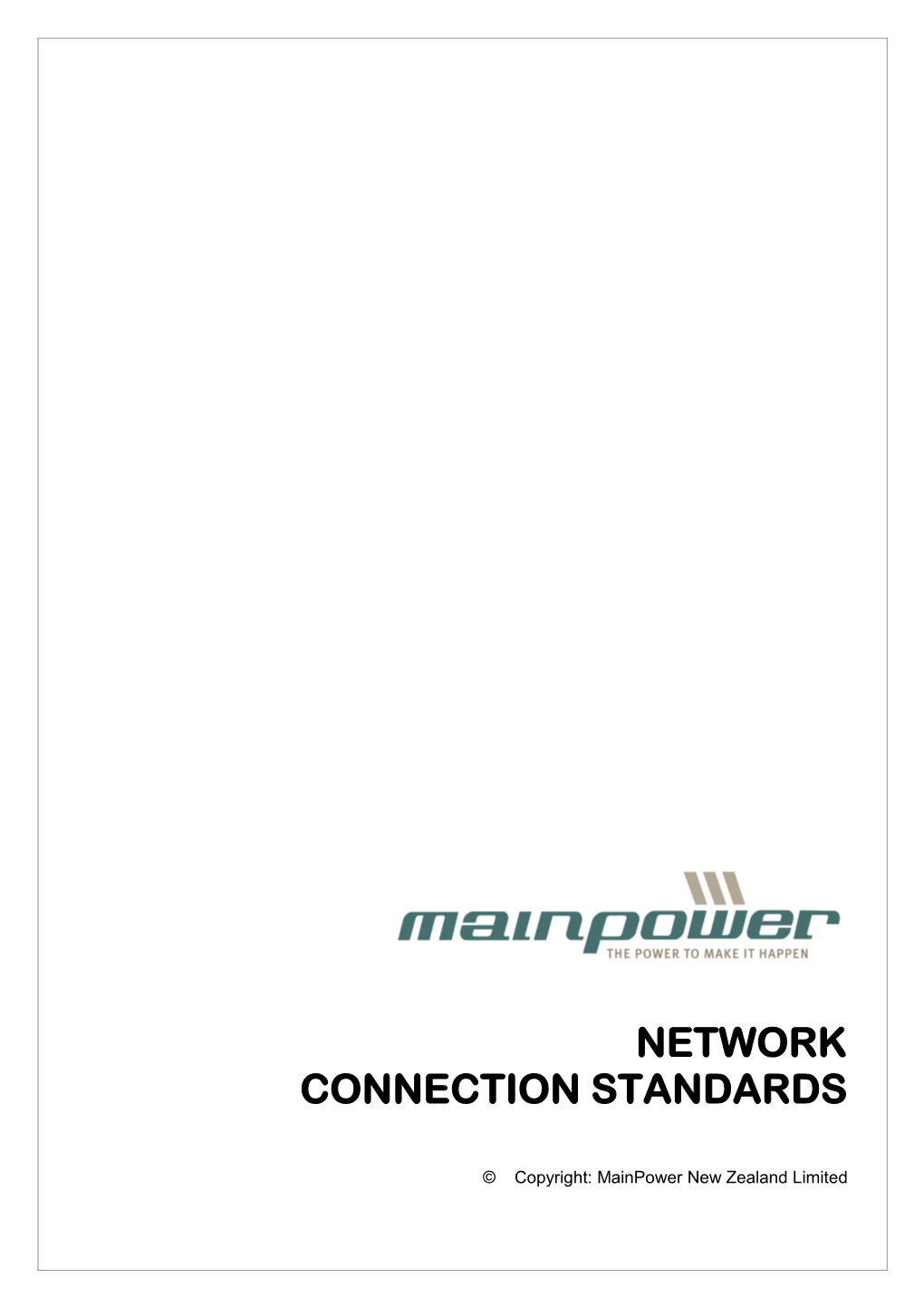 Network Connection Standards
