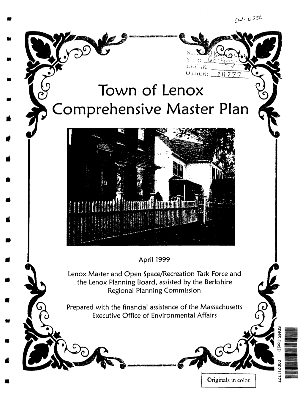 Town of Lenox Comprehensive Master Plan *